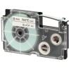 PRINTLINE compatible tape with Casio, XR-6WE1, 6mm, 8m, black print/white base
