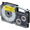 PRINTLINE kompatibilná páska s Casio XR-6YW1 6mm, 8m, čierna tlač/žltý podklad