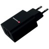 Swissten Smart IC 2X USB 2.1A Power Adapter + USB / Micro USB Data Cable 1.2 M Black