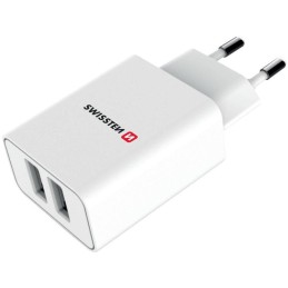 Swissten Síťový Adaptér Smart Ic 2X Usb 2,1A Power + Datový Kabel Usb / Lightning 1,2 M Bílý