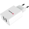 Swissten Sieťový Adaptér Smart Ic 2X Usb 2,1A Power + Dátový Kábel Usb / Lightning Mfi 1,2 M Biely