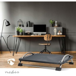 NEDIS ergonomická podnožka/ kovová/ černá
