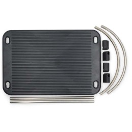 NEDIS ergonomická podnožka/ kovová/ černá