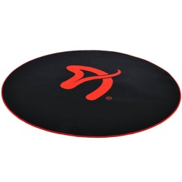 AROZZI Zona Floorpad Red/ ochranná podložka na podlahu/ kulatá 121 cm průměr/ černá s červeným logem