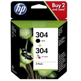 HP originální ink sada HP 304 (CMYK, 100/120str.) pro HP Deskjet 3720, 3721, 3722, 3723, 3724, 3725, 3755