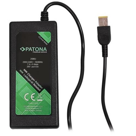PATONA napájecí adaptér k ntb/ 20V/4,5A 90W/ Slim tip IBM/LENOVO PREMIUM/ délka kabelu 2,5 m