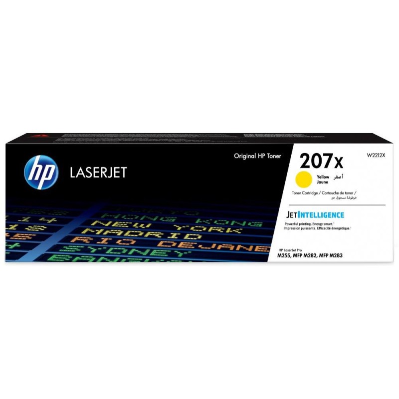 HP toner 207X (Žlutý, 2450str) pro HP Color LaserJet Pro M255/MFP M282/ M283