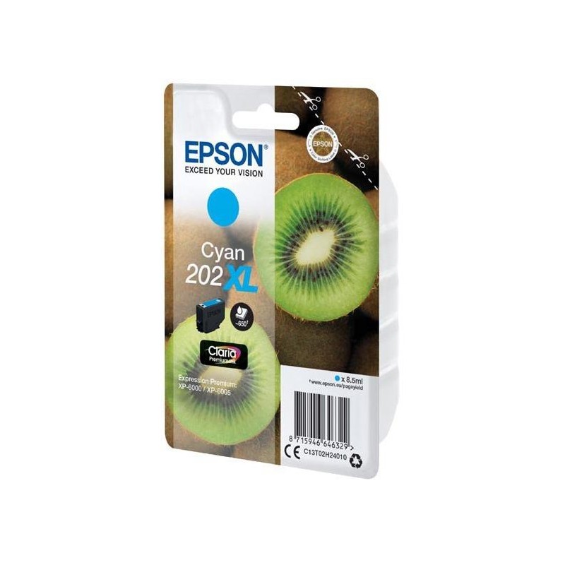 Epson inkoustová náplň/ C13T02H24010/ 202XL/ Expression Premium XP-6000/ azurová