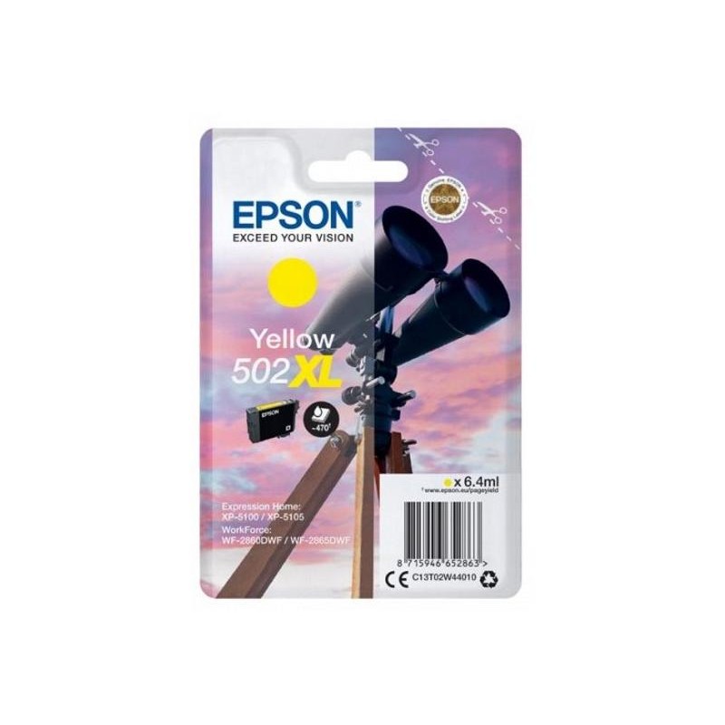 Epson inkoustová náplň/ C13T02W44010/ 502XL/ Expression Home XP-5100/ žlutá