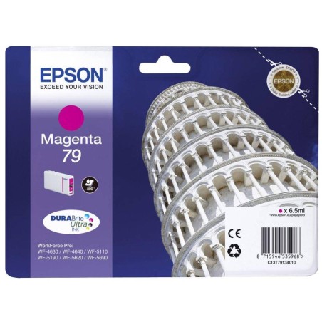 Epson inkoustová náplň/ C13T79134010/ 79 DURABrite Ultra/ WF-5110DW/ WF-5190/ WF-5620/ WF-5690/ purpurová