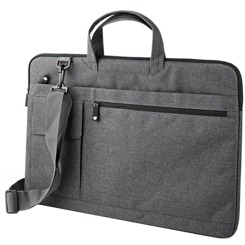 NEDIS brašna na notebook/ 17-18"/ ramenní popruh/ 8 úložných kapes/ černá