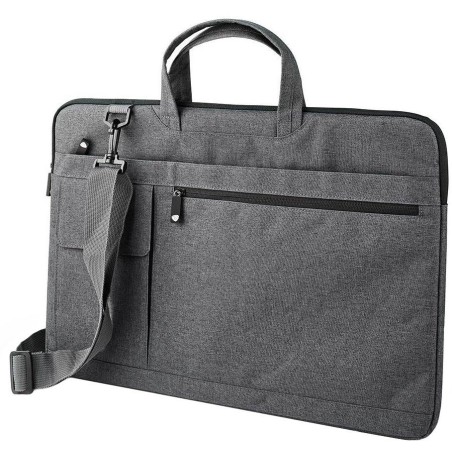NEDIS brašna na notebook/ 17-18"/ ramenní popruh/ 8 úložných kapes/ černá