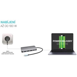 I-tec dokovací stanice USB-C/ HDMI/ VGA/ 3x USB 3.0/ USB-C/ Thunderbolt 3/ LAN/ Power Delivery 100W