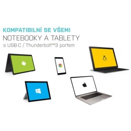 I-tec dokovací stanice USB-C/ HDMI/ VGA/ 3x USB 3.0/ USB-C/ Thunderbolt 3/ LAN/ Power Delivery 100W