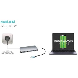 I-tec dokovací stanice USB-C/ 2x DP/ HDMI/ 2x USB 3.0/ 2x USB 2.0/ USB-C/ Thunderbolt 3/ LAN/ Power Delivery 100W