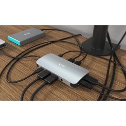 I-tec dokovací stanice USB-C/ 2x DP/ HDMI/ 2x USB 3.0/ 2x USB 2.0/ USB-C/ Thunderbolt 3/ LAN/ Power Delivery 100W