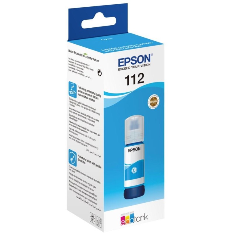 Epson inkoustová náplň 112/ T06C24A/ L15150/ L15160/ L65x0/ L11160/ 70ml/ Cyan