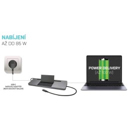 I-tec dokovací stanice USB-C/ 4K Triple Display/ DP/ HDMI/ VGA/ 2x USB 3.0/ 2x USB 2.0/ LAN/ Power Delivery 85W