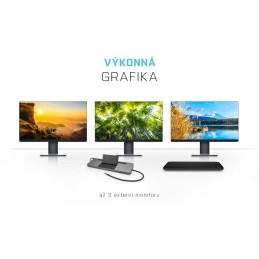 I-tec dokovací stanice USB-C/ 4K Triple Display/ DP/ HDMI/ VGA/ 2x USB 3.0/ 2x USB 2.0/ LAN/ Power Delivery 85W