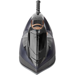 NEDIS napařovací žehlička/ spotřeba 2200 W/ parní výstřel/ keramická/ objem nádržky 220 ml/ fialová