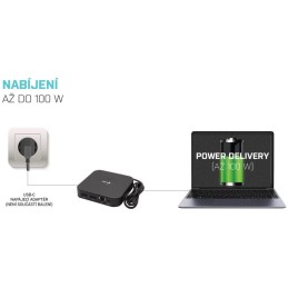 I-tec dokovací stanice USB-C/ Dual Display/ 1x USB-C/ 3x USB 3.1 / 2x USB 2.0 / LAN/ Thunderbolt 3/ Power Delivery 100W