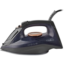 NEDIS napařovací žehlička/ spotřeba 2200 W/ parní výstřel/ keramická/ objem nádržky 220 ml/ fialová