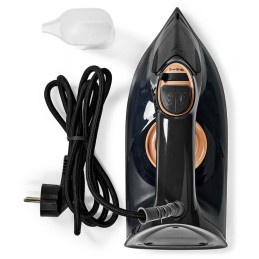 NEDIS napařovací žehlička/ spotřeba 2200 W/ parní výstřel/ keramická/ objem nádržky 220 ml/ fialová