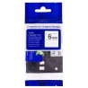 PRINTLINE kompatibilná páska s Brother HSe-211, 6mm,, čierna tlač / biely podklad, bužírka
