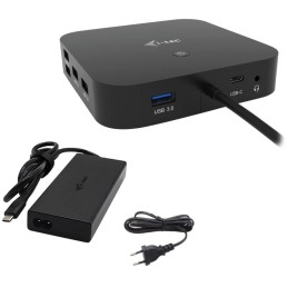 I-tec dokovací stanice USB-C Dual Display/ 2x DP/ 2x USB-C/ 5x USB/ LAN/ Power Delivery 65W + univerzální nabíječka 112W