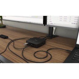 I-tec dokovací stanice USB-C Dual Display/ 2x DP/ 2x USB-C/ 5x USB/ LAN/ Power Delivery 65W + univerzální nabíječka 112W