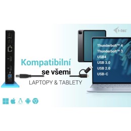 I-tec dokovací stanice USB 3.0/USB-C Dual HDMI/ 2x HDMI/ 2x USB 3.0/ 4x USB 2.0/ LAN