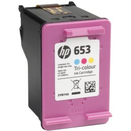 HP inkoustová náplň 653 tříbarevná
