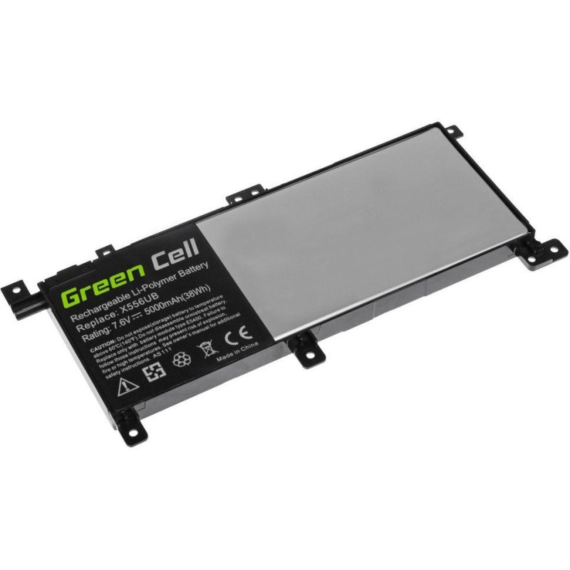 Green Cell/ AS11/ 7.6V/ 5500 mAh/ Li-Pol/ ASUS F556UA,F556UF,K556UB,R558UQ,X556U,X556UA,X556UB/ neoriginální