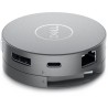 DELL Mobiler Adapter DA310/ USB-C/ auf HDMI/ DisplayPort/ VGA/ Ethernet RJ-45/ 2x USB 3.0/ Port-Replikator