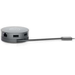 DELL mobilní adaptér DA310/ USB-C/ na HDMI/ DisplayPort/ VGA/ Ethernet RJ-45/ 2x USB 3.0/ replikátor portů