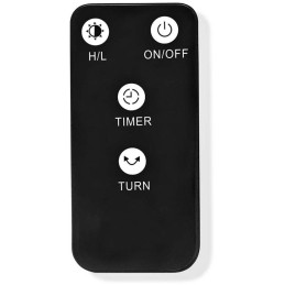 NEDIS ohřívač terasy/ Wi-Fi/ spotřeba 1200 W/ 2 nastavení teploty/ IP24/ rotace/ ochrana proti převrácení/ černý