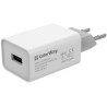 FARBE 1x USB/Netzladegerät/ 10W/ 100V-240V/ Weiß