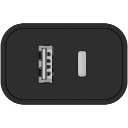 COLORWAY 1x USB a 1x USB-C/ síťová nabíječka/ 20W/ 100V-240V/ Černá