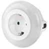 Lampka nocna LED NEDIS do gniazdka/czujnik dzień/noc/3680 W/10 lm/biała/niebieska/zielona