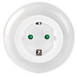 NEDIS LED noční světlo do zásuvky/ denní/noční senzor/ 3680 W/ 10 lm/ bílá / modrá / zelená
