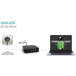I-tec dokovací stanice/ 2x USB-C/ HDMI/ DP/ 3x USB 3.0/ 2x USB 2.0/ LAN/ Power Delivery 100W
