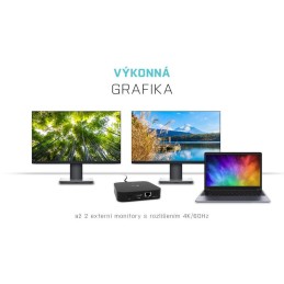 I-tec dokovací stanice/ 2x USB-C/ HDMI/ DP/ 3x USB 3.0/ 2x USB 2.0/ LAN/ Power Delivery 100W