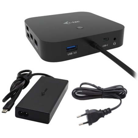 I-tec dokovací stanice/ 2x USB-C/ HDMI/ DP/ 3x USB 3.0/ 2x USB 2.0/ LAN/ PD 100W + univerzální nabíječka 112W