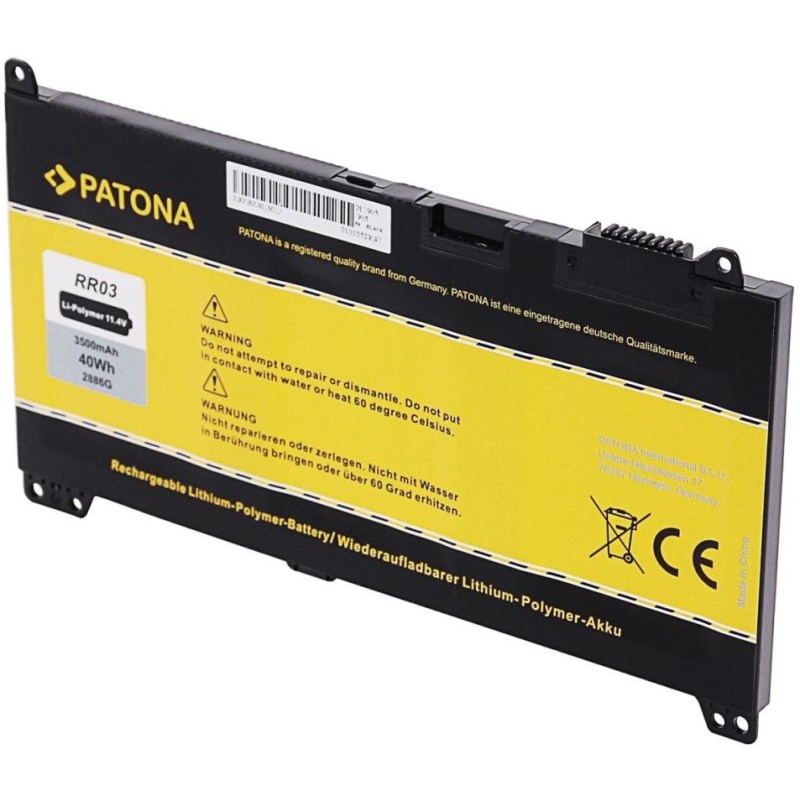 PATONA baterie pro ntb HP 430/440/450 G4 3500mAh Li-Pol 11,4V RR03XL