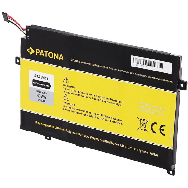 PATONA baterie pro ntb LENOVO Thinkpad E470/E475 3650mAh Li-Pol 10,95V 01AV411
