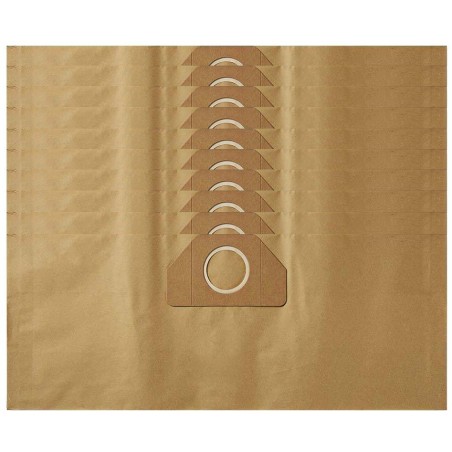 NEDIS sáčky do vysavače/ 10 kusů/ papír/ Kärcher 2201/ hnědé