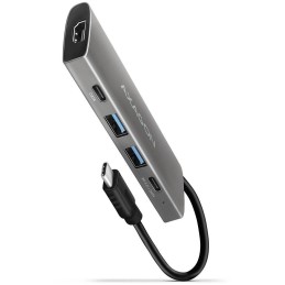AXAGON hub USB-C / HMC-5G2 / USB 3.2 Gen2 / 2x USB-C / 2X USB-A / 1x HDMI / 4k/60 / 100W PD / 0,1m