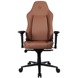 AROZZI herní židle PRIMO Full Premium Leather Brown/ 100% přírodní italská kůže/ hnědá