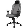 AROZZI Gaming-Stuhl PRIMO Vollleder Premium Anthrazit / 100 % italienisches Naturleder / Hellgrau