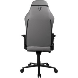 AROZZI herní židle PRIMO Full Premium Leather Anthracite/ 100% přírodní italská kůže/ světle šedá